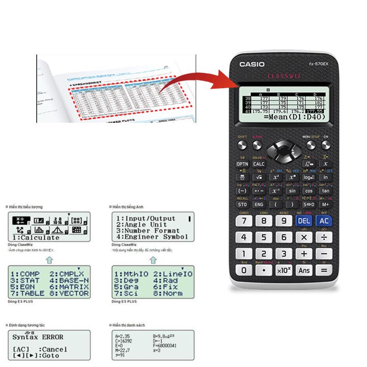 Máy Tính CASIO FX 580VNX Chính Hãng