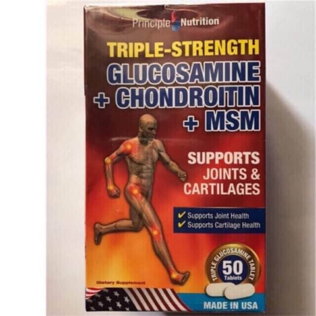 Glucosamine + chondroitin & MSM giúp nuôi dưỡng sụn, tạo chất nhờn, tăng độ bền & dẻo dai cho khớp