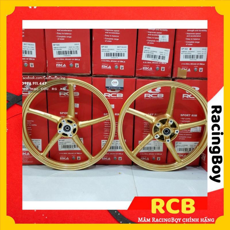 mâm 5 cây rcb bản nhỏ 1.6,1.8 hàng chính hãng