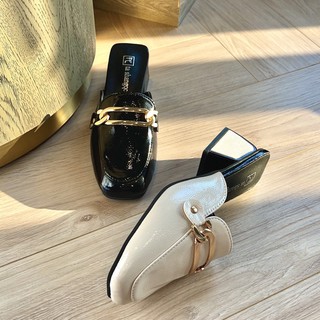 Giày moca nữ tính đầu vuông 5 phân [Trend 2021 + Chất đẹp + Ảnh Thật 100%] phong cách Hàn Quốc trẻ trung