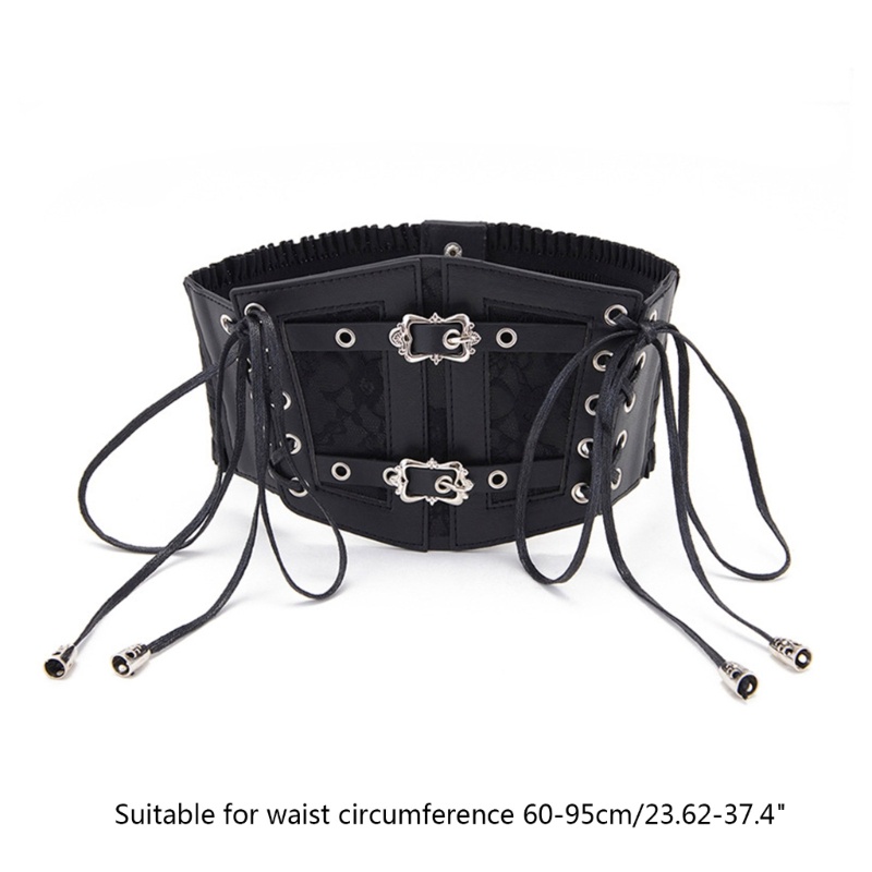 Đai Nịt Bụng Co Giãn Họa Tiết Ren Hoa Nâng Ngực Trang Trí Cho Nữ