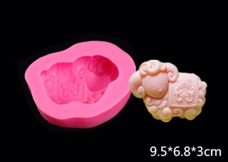 Khuôn silicon 4D 12 con giáp lẻ từng con