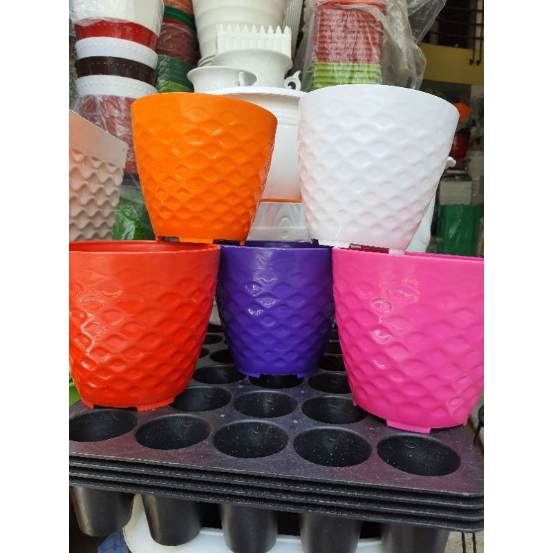 chậu tròn lưới 18x16cm