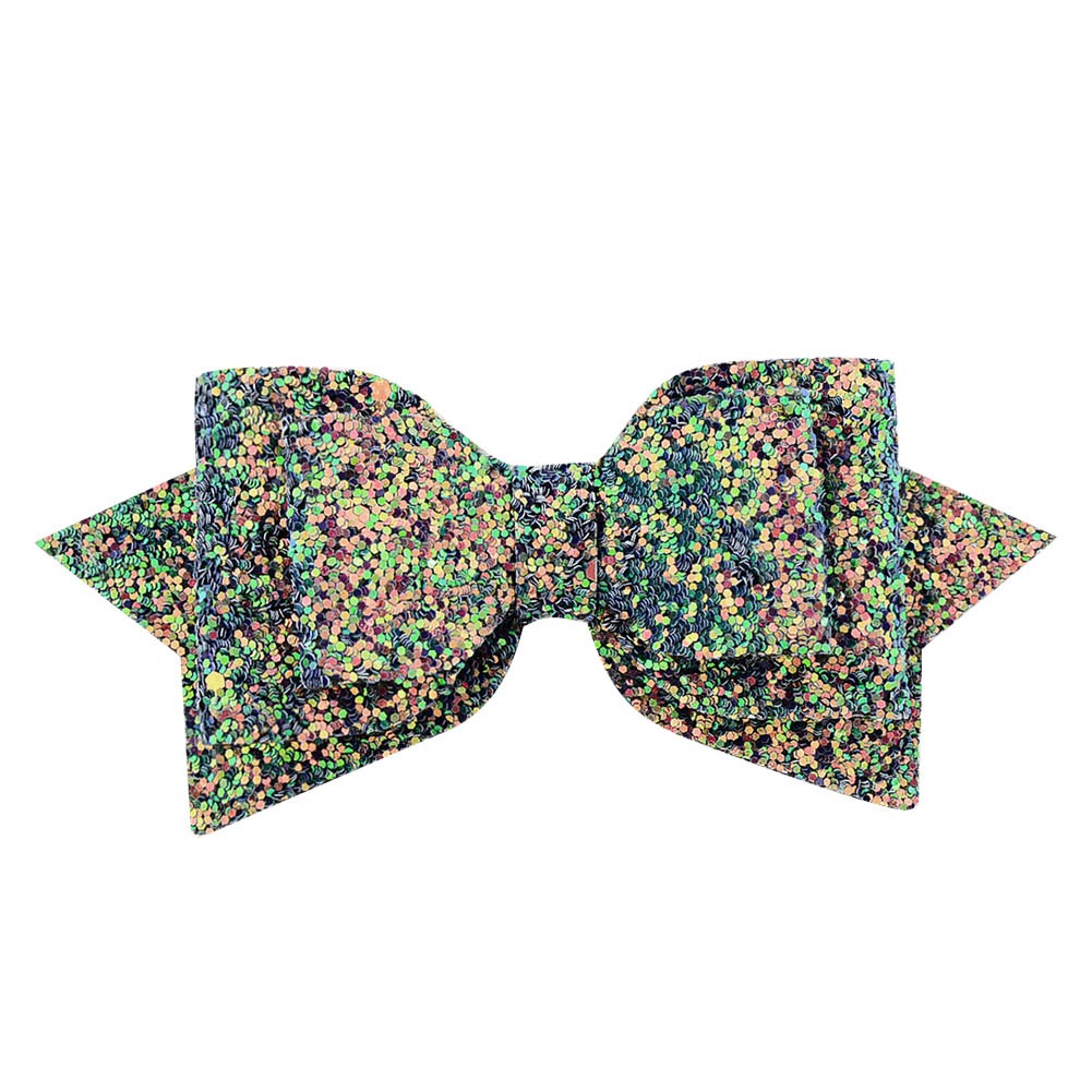 Kẹp tóc KIDSBOWS phối kim tuyến 5 inch cho nữ