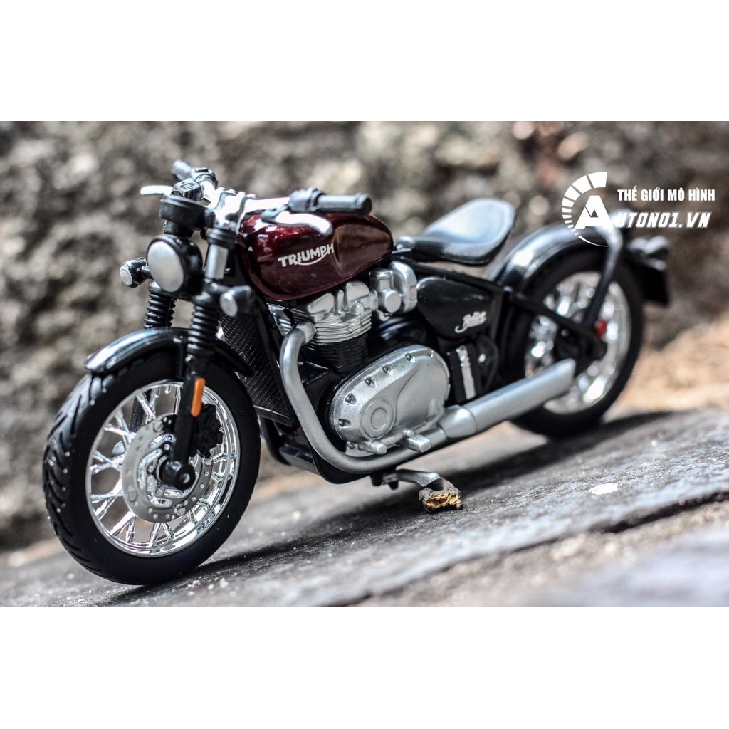 MÔ HÌNH XE TRIUMPH BONNEVILLE BOBBER 1:18 BBURAGO 6168