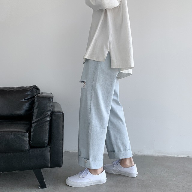 quần baggy jean nam nữ - rách gối trẻ trung- năng động- Kèm ảnh thật --cam kết đổi trả free phí ship-N20 | BigBuy360 - bigbuy360.vn