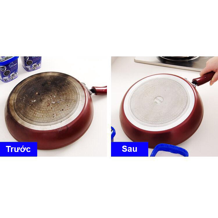 Tẩy Xoong Nồi - Tẩy Inox - Bột Tẩy Xoong Nồi - Đa Năng Làm Trắng Xoong, Nồi, Chảo Đồ Inox Nhà Bếp - Duhali
