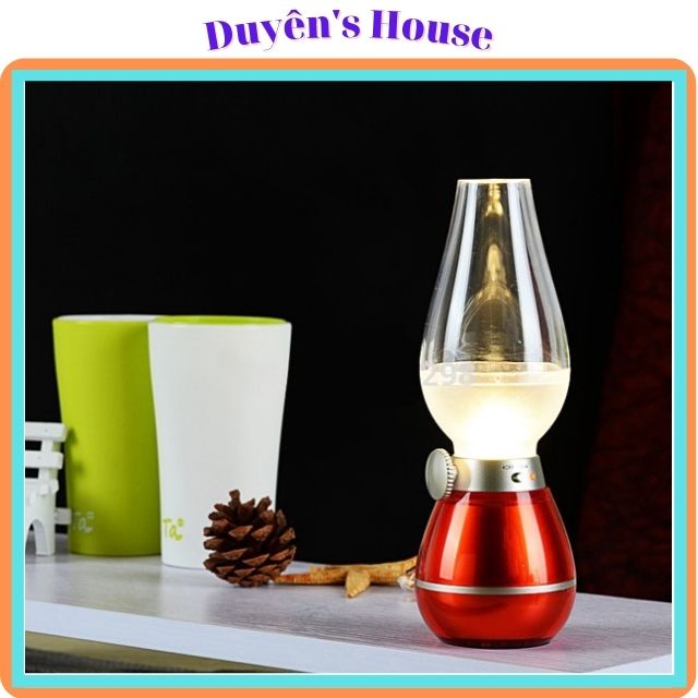 Đèn Dầu Cảm Ứng, Đèn Thần Thổi Là Sáng Thổi Là Tắt Dùng Pin Sạc Tiện Lợi - P058