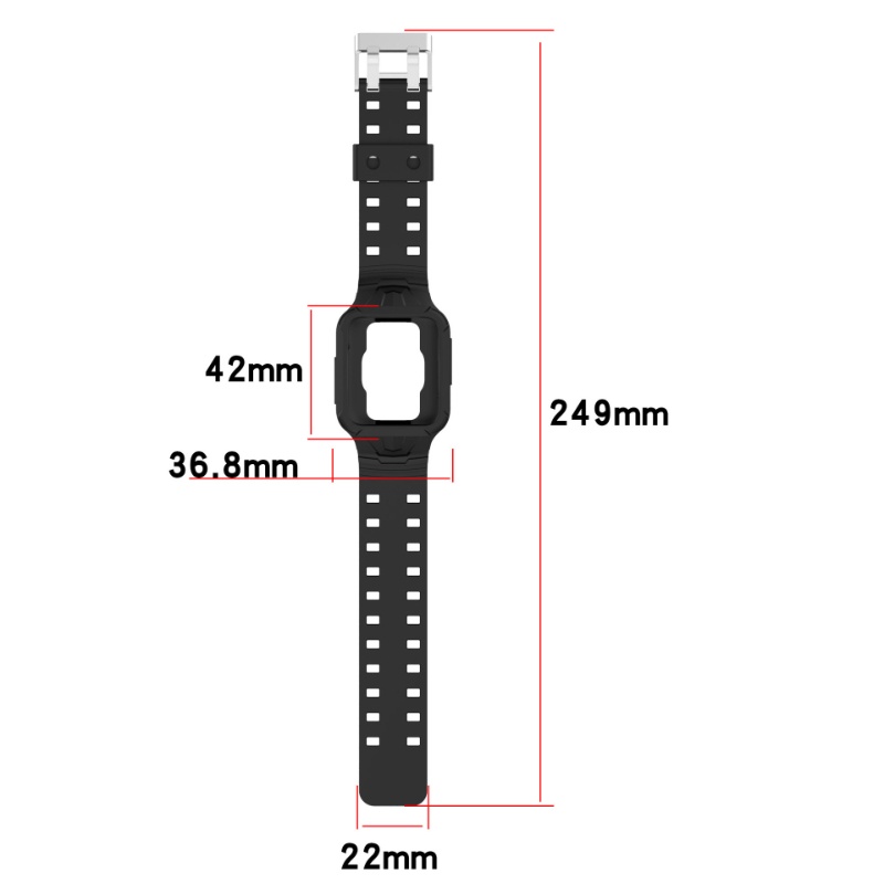XIAOMI Dây Đeo Thay Thế Chất Liệu Silicon Thiết Kế Độc Đáo Thời Trang Cho Redmi Watch 2 Lite