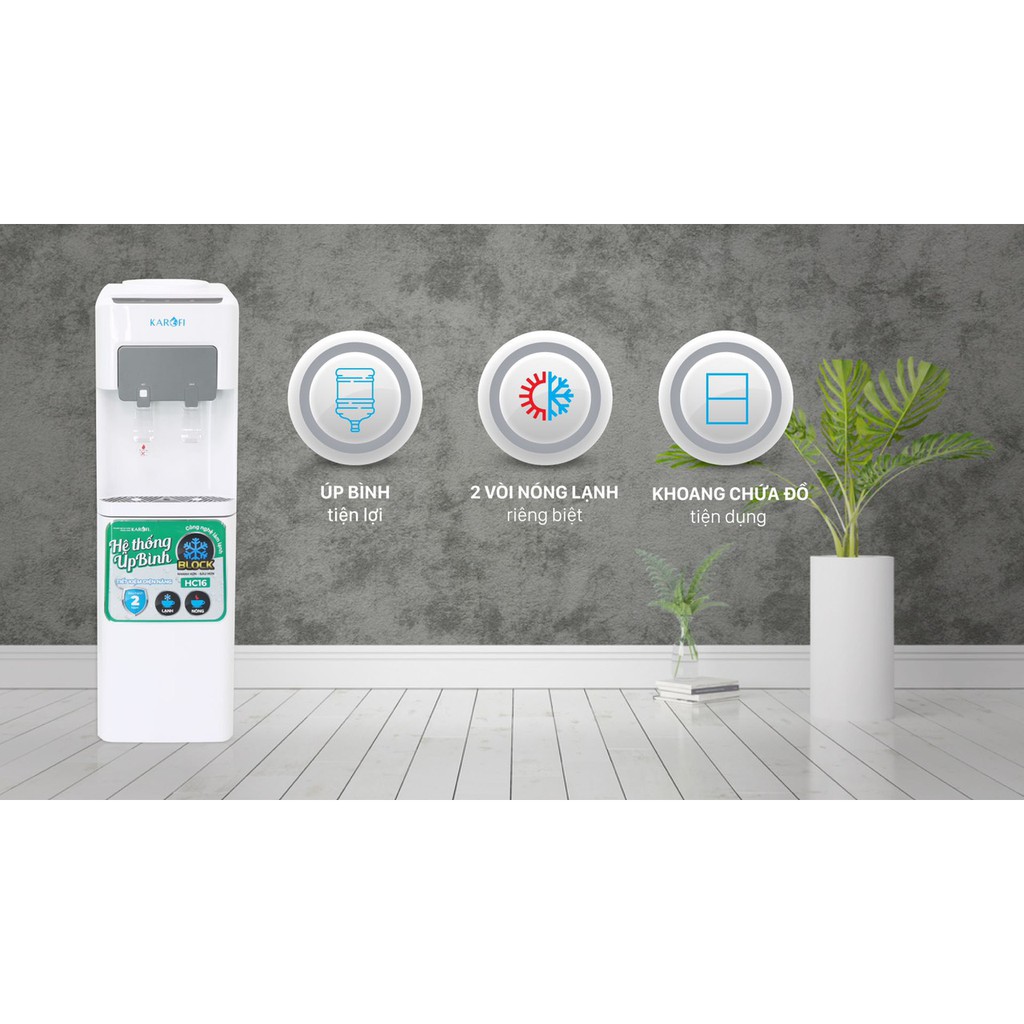 Cây Nước Úp Bình Karofi HC16 ♥️ Giá Sốc ♥️ Cây Nước Nóng Lạnh Karofi | BigBuy360 - bigbuy360.vn