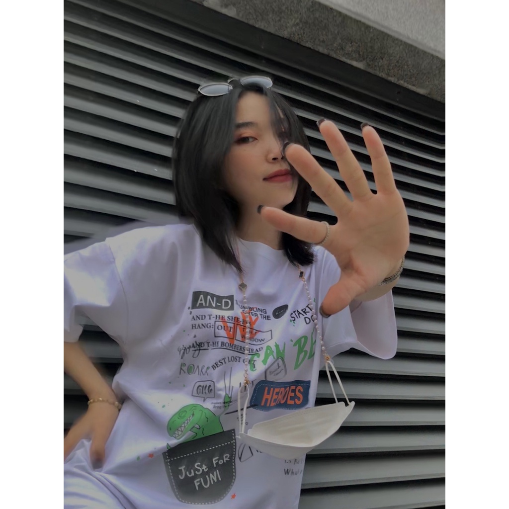 Áo thun tay lỡ KAWSTEE phông Unisex nam nữ form rộng oversize in hình We CAN BE