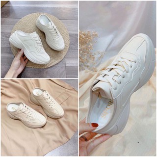 (MẪU HOT) Giày Sục thể thao độn đế 4F da mềm đẹp siêu xinh mã LM SBEO