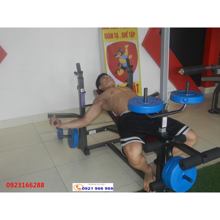 Giàn tạ ghế tạ tập tạ tại nhà