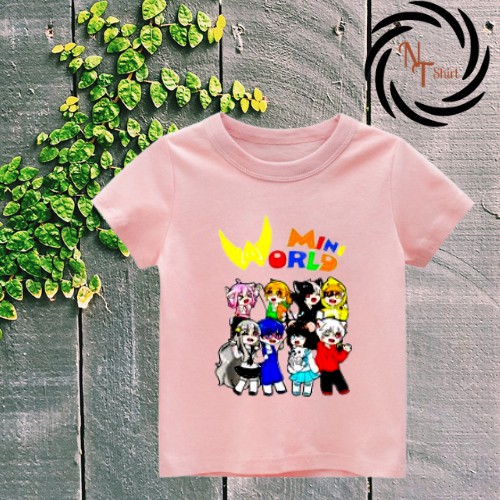 Áo thun bé trai in hình 𝐌𝐢𝐧𝐢 𝐰𝐨𝐫𝐥𝐝 𝐇𝐄𝐑𝐎 𝐓𝐄𝐀𝐌, Áo cotton xuất xịn mặc thoải mái NTShirt 02