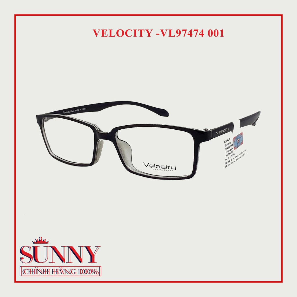 VL97474 - Gọng kính nam nữ Velocity nhiều màu chính hãng, bảo hành toàn quốc