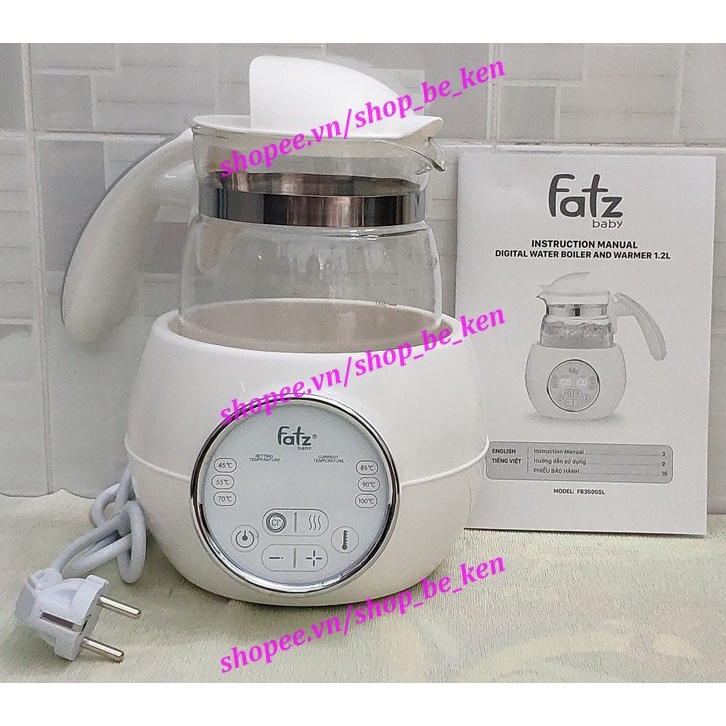 Máy đun và hâm nước pha sữa điện tử 1200ml Fatzbaby Quick 1 - Fatz FB3505SL