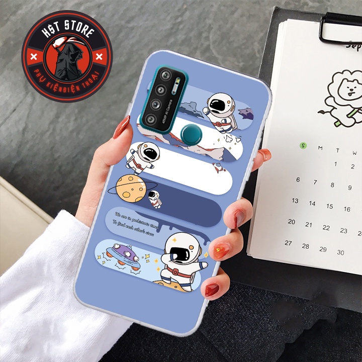 Ốp lưng Vsmart Joy 4 - Vsmart Live 4 - Vsmart Star 5 - Vsmart Star 4 - in hình những phi hành gia nhỏ siêu cute