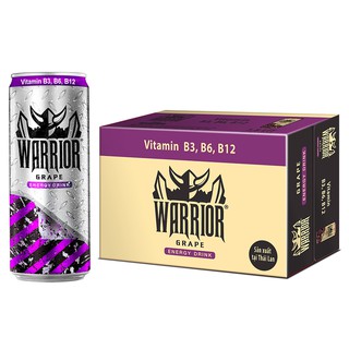 Thùng nước tăng lực Sting Warrior Thái Lan 325ml (24 Lon)