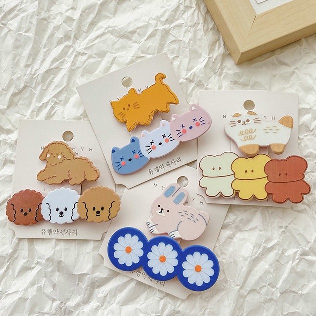 Kẹp Tóc Mái Màu Sắc Ngọt Ngào Cho Bé Gái