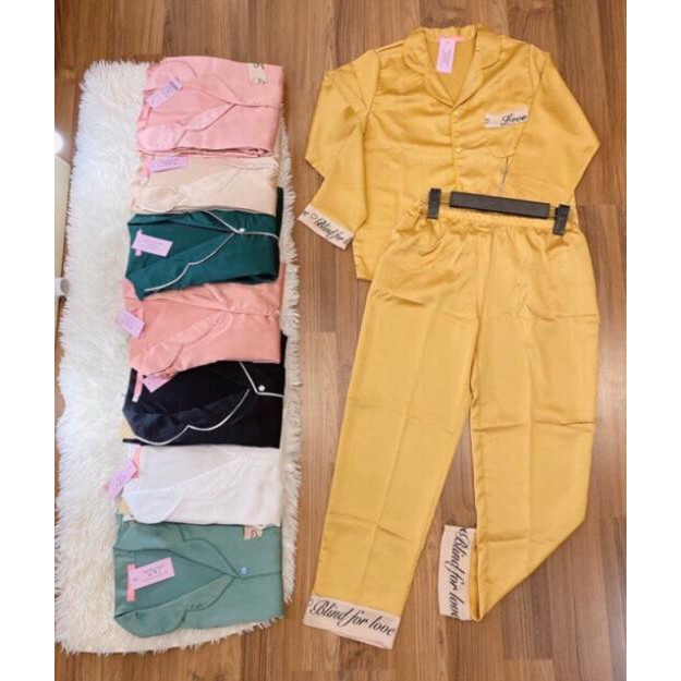 Đồ Ngủ Pijama Nữ Bộ Lụa Cộc Tay Quần Dài Hoạ Tiết Tiểu Thư [HÀNG SIÊU ĐẸP] | BigBuy360 - bigbuy360.vn