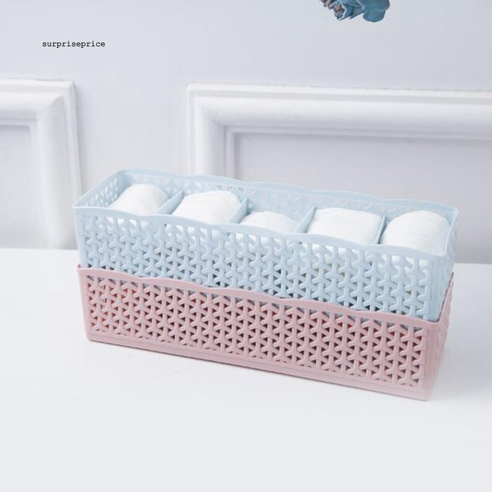 Khay nhựa nhiều ngăn đựng vớ / đồ lót đa năng tiện lợi