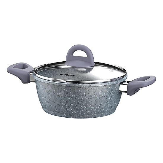NỒI VÂN ĐÁ ĐÁY TỪ SUNHOUSE 16 20 24 CM
