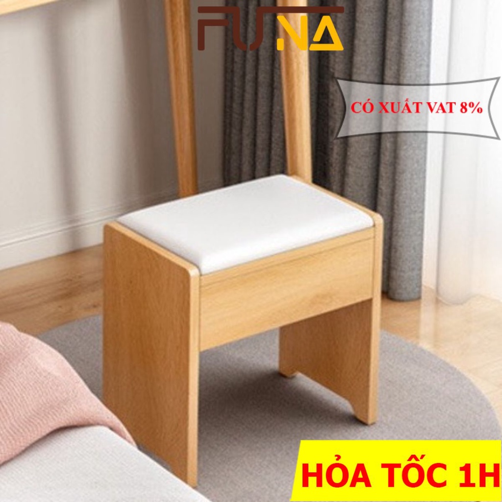 Ghế trang điểm FUNA làm từ gỗ CN phủ melamine cao cấp, thiết kế vững chắc an toàn khi sử dụng - GHE AK11