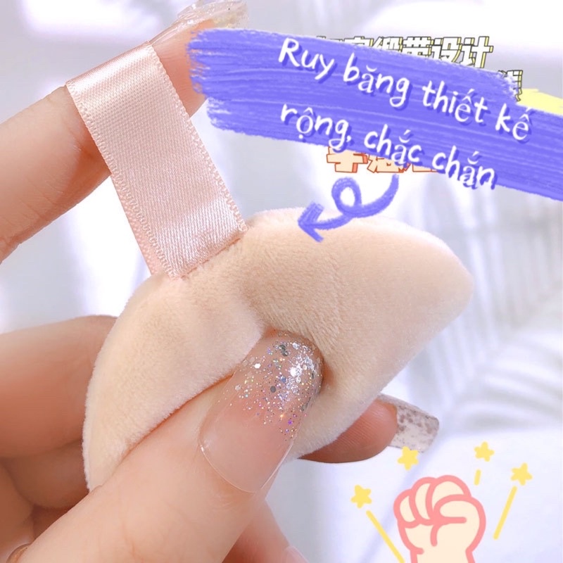 Tán nền phủ phấn chất nhung mềm mịn dày hai đầu tiện dụng