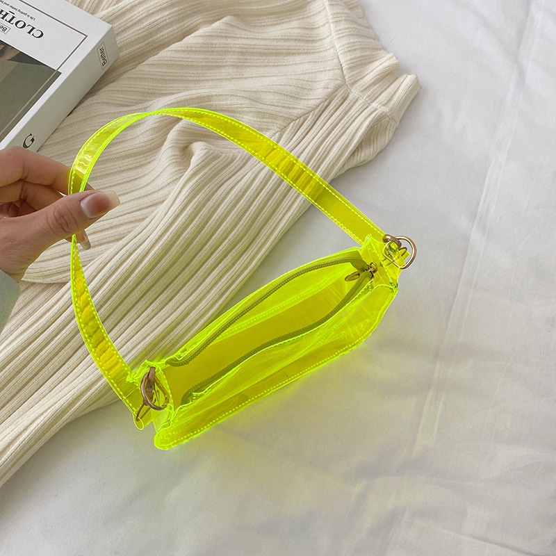 Túi Đeo Dưới Cánh Tay Bằng Pvc Trong Suốt Màu Kẹo Thời Trang Mùa Hè Cho Nữ