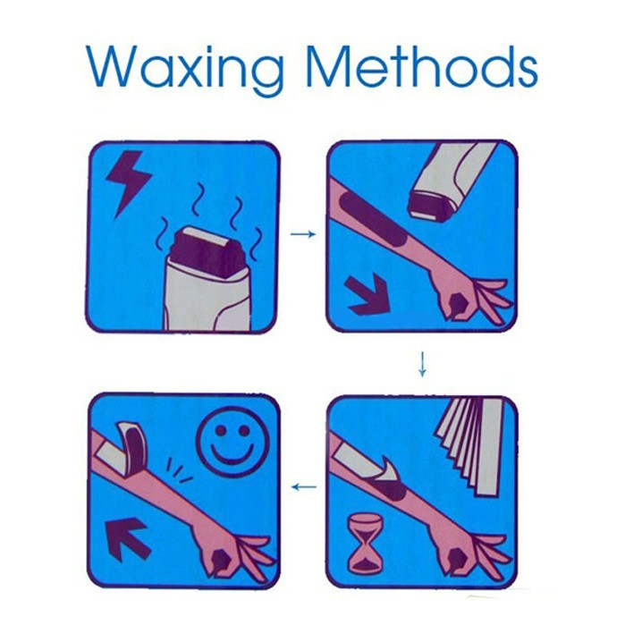 Bộ Máy wax lông nóng Depilatory - 1 thẻ sáp wax - NHỎ GỌN TIỆN LỢI - AN TOÀN