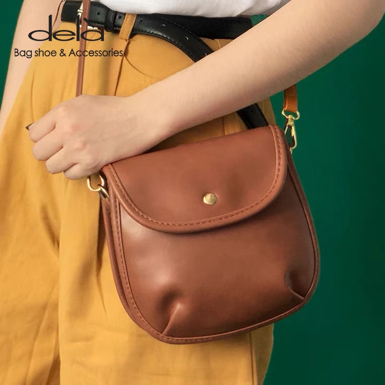 Dela Túi xách nữ mini đeo chéo túi đeo chéo nữ đi học đi chơi  túi xách quảng châu cao cấp da đẹp mềm tiện lợi