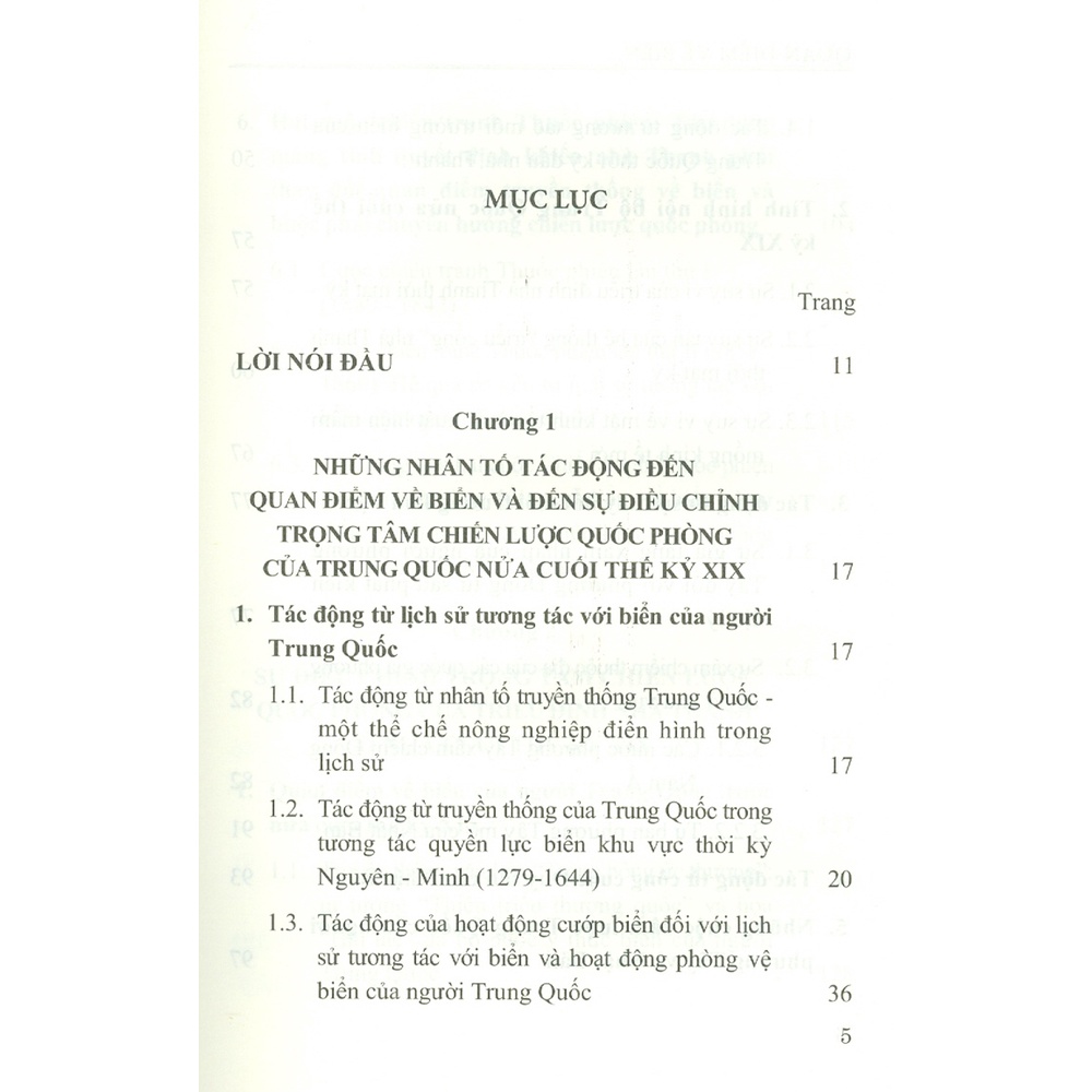 Sách - Quan Điểm Về Biển Và Sự Điều Chỉnh Trọng Tâm Chiến Lược Quốc Phòng Của Triều Đình Nhà Thanh Ở Nửa Cuối Thế Kỷ XIX