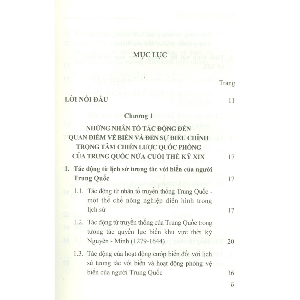 Sách - Quan Điểm Về Biển Và Sự Điều Chỉnh Trọng Tâm Chiến Lược Quốc Phòng Của Triều Đình Nhà Thanh Ở Nửa Cuối Thế Kỷ XIX