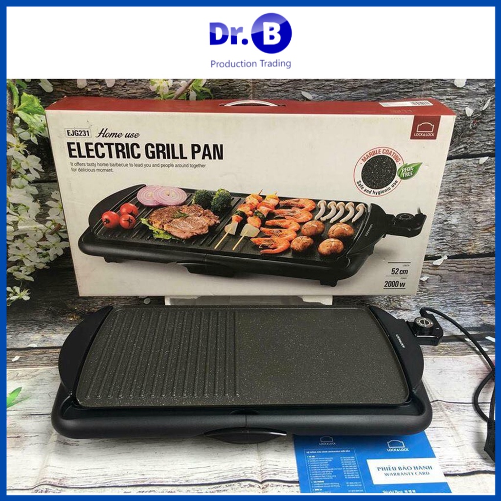 Bếp nướng điện không khói Lock&amp;Lock Electric Grill Pan EJG231