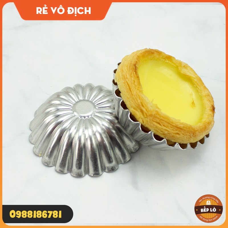 Khuôn tart vân hình hoa cúc làm bánh tart, thạch, bánh pudding, bánh ngọt S01-S04 SỬ DỤNG NHIỀU LẦN