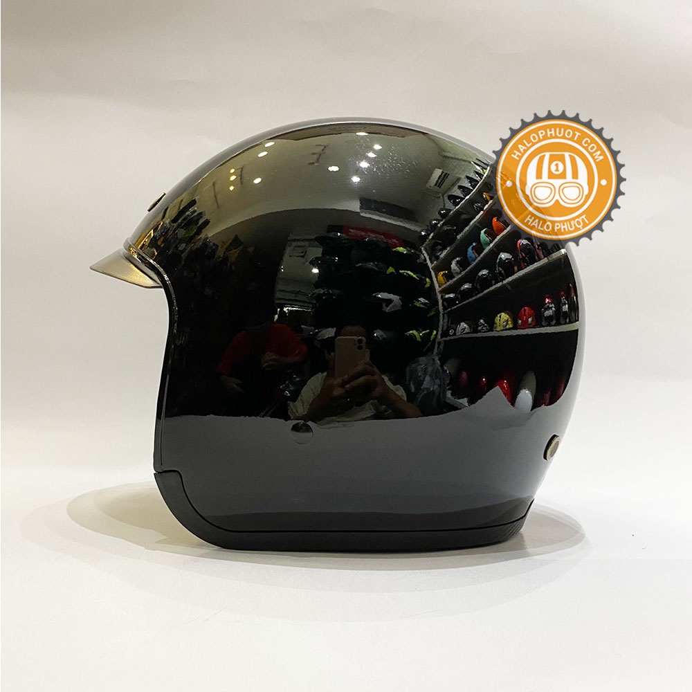 [Chính hãng] Nón bảo hiểm kính âm Royal M139 Đen bóng (tặng balo rút)