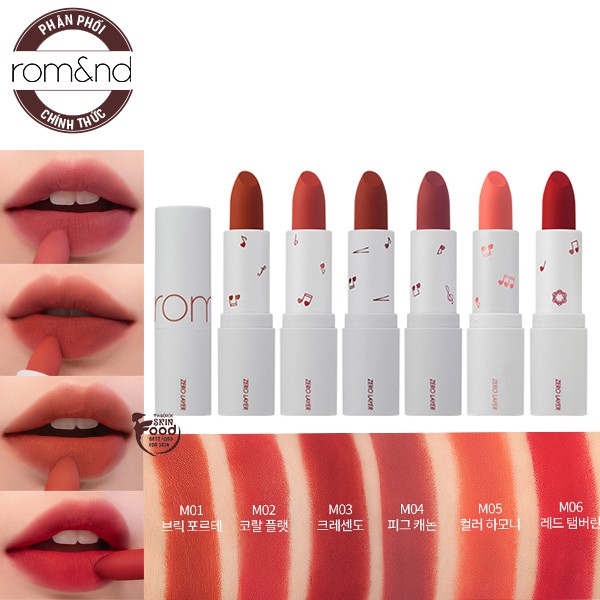 Son Thỏi Lì, Lâu Trôi , Lên Màu Chuẩn Romand Zero Layer Lipstick