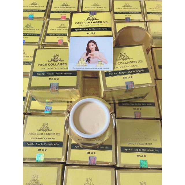 KEM FACE COLLAGEN X3 LÀM TRẮNG HỒNG MỊN MÀNG