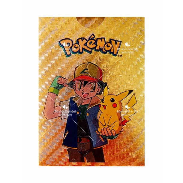 THẺ BÀI POKEMON - thẻ bài giao đấu - hộp 55 lá