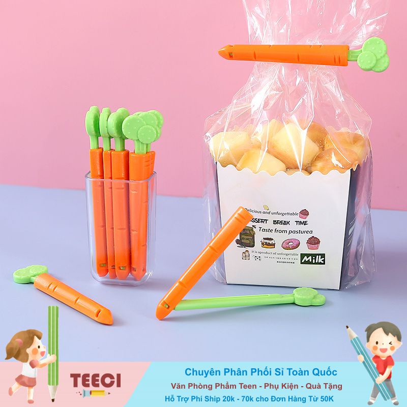 Kẹp Miệng Túi Giữ Giấy Ghi Chú Đánh Dấu Sách Đồ Dùng Học Sinh, Văn Phòng Bảo Quản Thực Phẩm A016