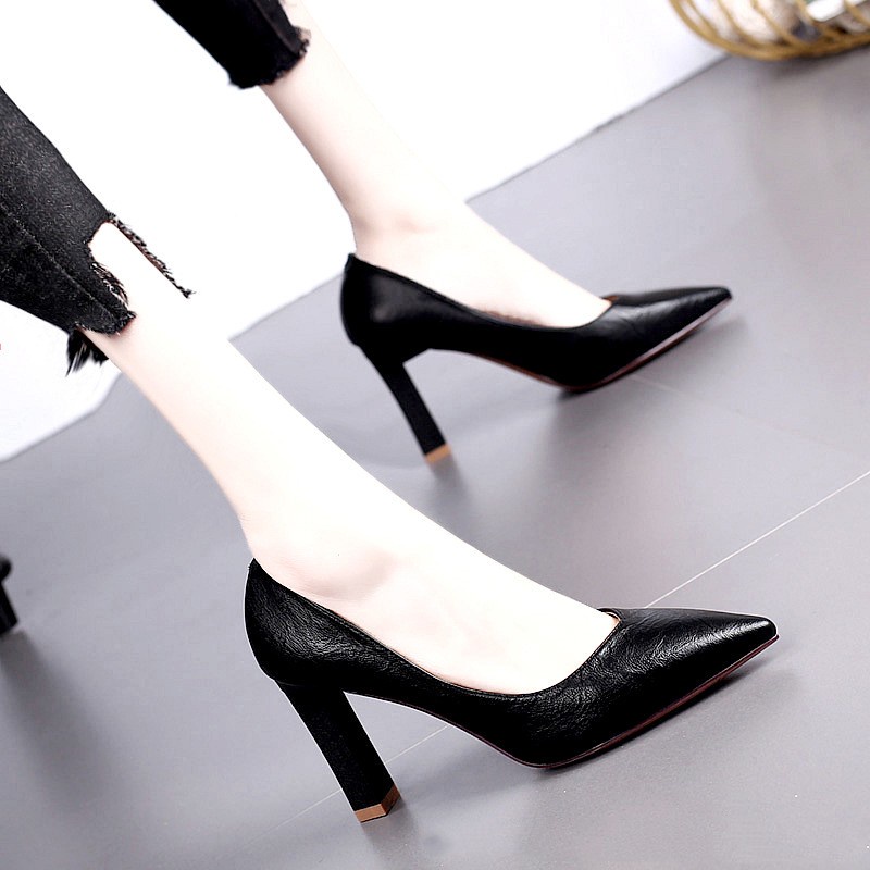 ZTAIXIELUA  Giày nữ ZTAIXIELUA 02295 bằng da mềm mũi nhọn gót cao 8CM thời trang