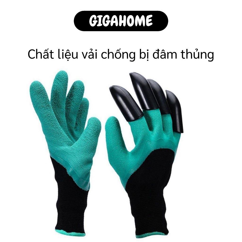 Bao Tay Làm Vườn GIGAHOME Găng Tay Bảo Hộ Có Móng Vuốt Chuyên Dụng Bới Đất, Chăm Sóc Cây 3147