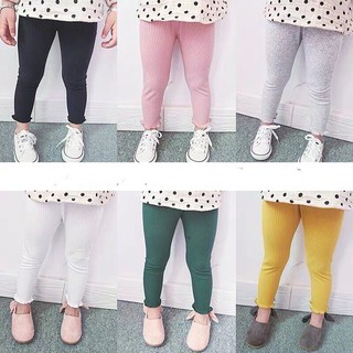 Quần legging gân tăm cho bé gái