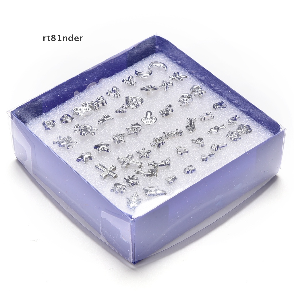 Set 24 Đôi Bông Tai Mạ Bạc Nhiều Kiểu Dáng Thời Trang