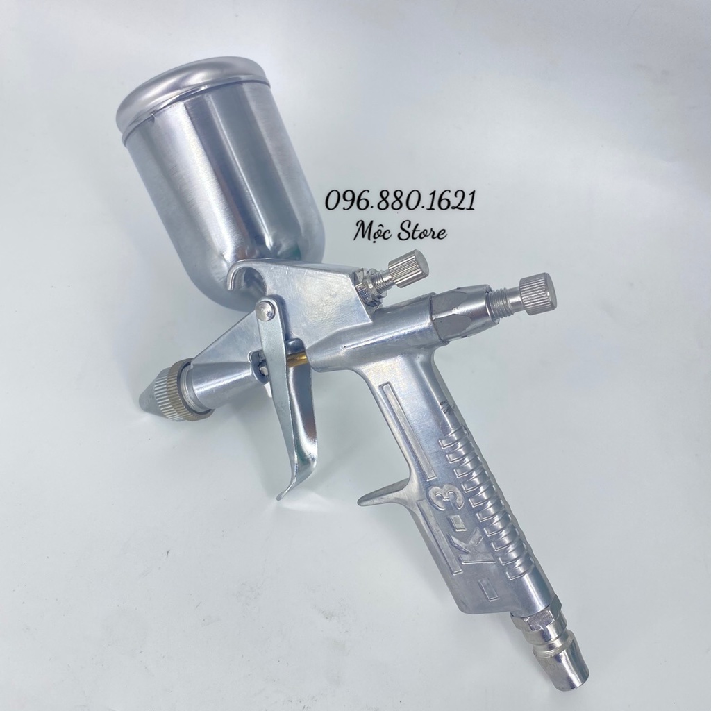 SÚNG PHUN SƠN MINI F2 CÓ CHỈNH - ĐẦU PHUN 0.6MM