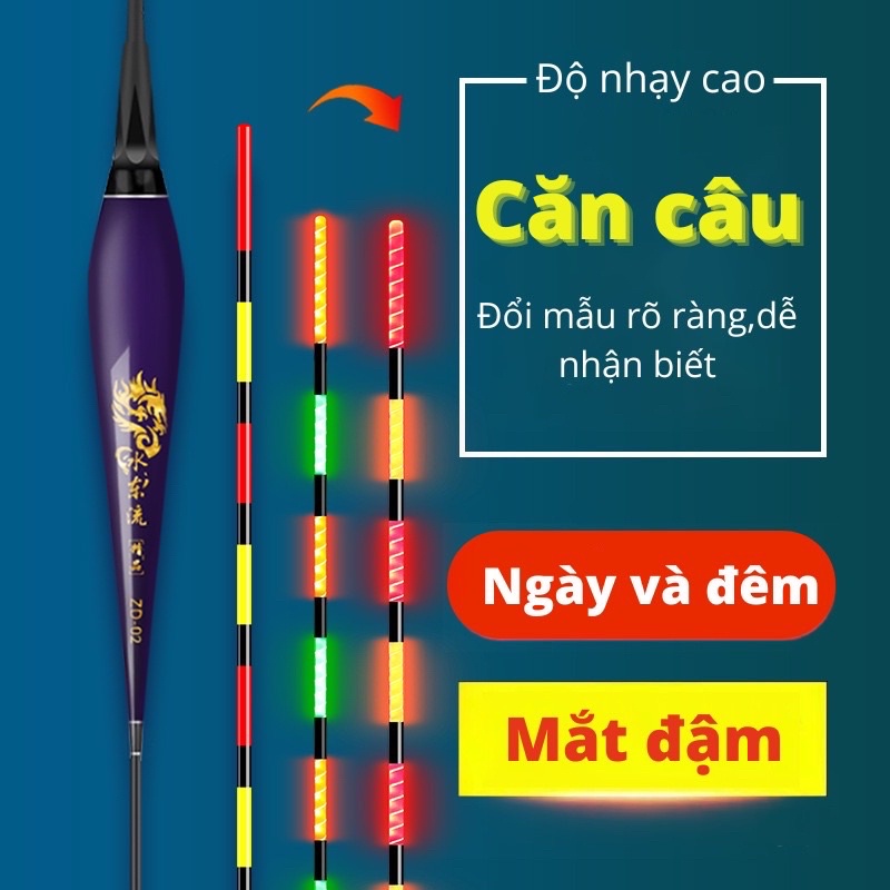 Phao câu đài đổi màu ngày và đêm Long Thanh Tự, tăm đa dạng