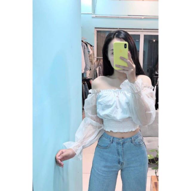 Áo tay lưới nàng tiên nhẹ nhàng ảnh thật