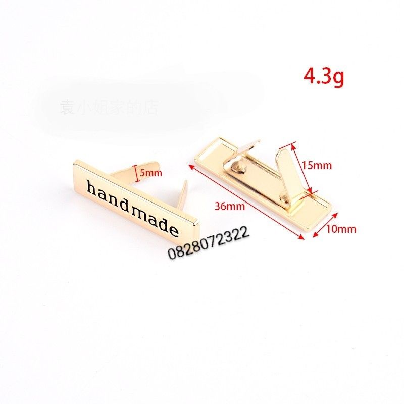 Mác Handmade Kim Loại Chữ Nhật &amp; Oval