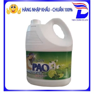 Nước Rửa Chén PAO Thái Lan 3800ml chính hãng hương chanh sã dễ chịu sạch bóng chén dĩa an toàn cho bàn tay