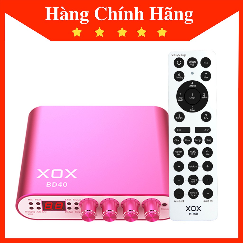 Sound Card XOX BD40 Hàng Cao Cấp✔️Hỗ trợ Autotune✔️Nhiều Hiệu Ứng Đặc Biệt